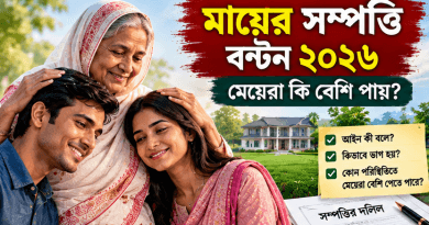 মায়ের সম্পত্তি বণ্টন ২০২৬