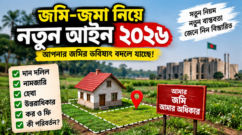 জমি-জমা নিয়ে ২০২৬ সালের বড় পরিবর্তন