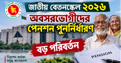 অবসরভোগীদের পেনশন পুনর্নির্ধারণে বড় পরিবর্তন, কে কত টাকা পাবেন
