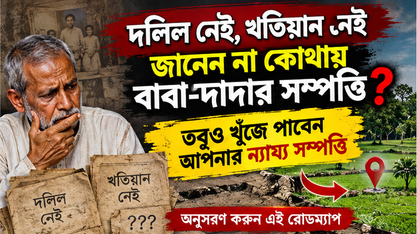 দলিল নেই, খতিয়ান নেই
