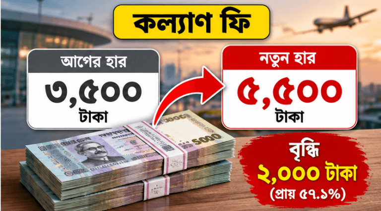 ওয়েজ আর্নার্স কল্যাণ ফি বাড়ল ২ হাজার টাকা