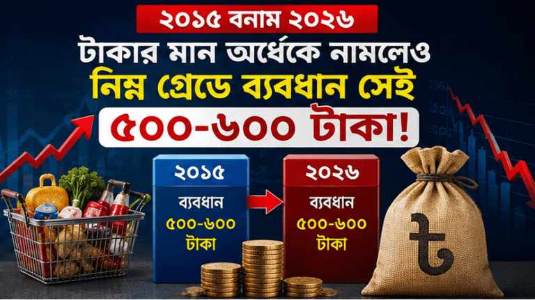 ১১ বছরে টাকার ক্রয়ক্ষমতা কমেছে, তবু নিম্ন গ্রেডে ব্যবধান সেই ৫০০-৬০০ টাকা