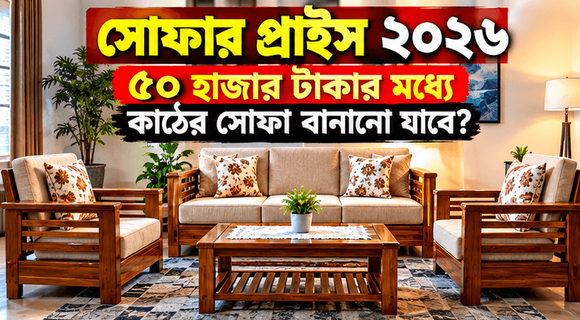 ৫০ হাজার টাকার মধ্যে কাঠের সোফা বানানো যাবে?