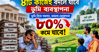 ভূমি নিয়ে মামলা-মোকদ্দমা কমাতে ৪ দফা সংস্কারের প্রস্তাব