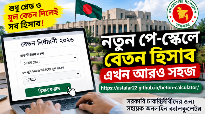 নতুন পে-স্কেলে বেতন হিসাব এখন আরও সহজ