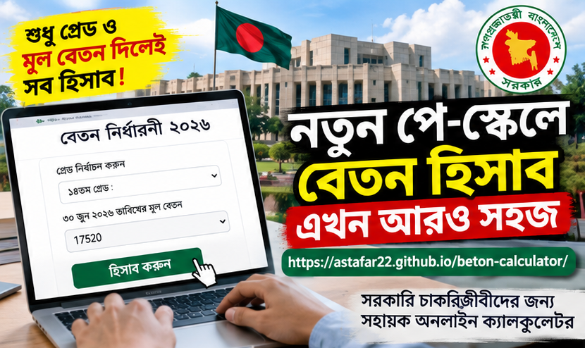 নতুন পে-স্কেলে বেতন হিসাব এখন আরও সহজ