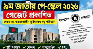 সরকারি কর্মচারীদের অবসর সুবিধা পুনর্নির্ধারণ