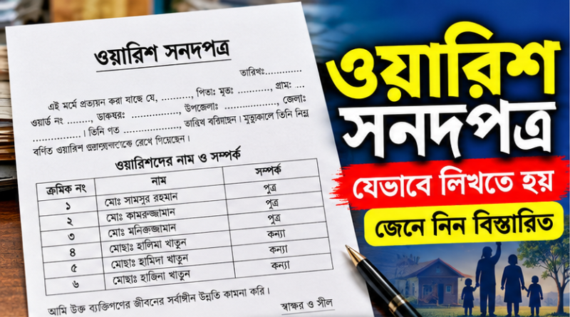 প্রয়োজনীয় তথ্য, ওয়ারিশদের নাম-সম্পর্ক ও আবেদন প্রক্রিয়া জেনে নিন