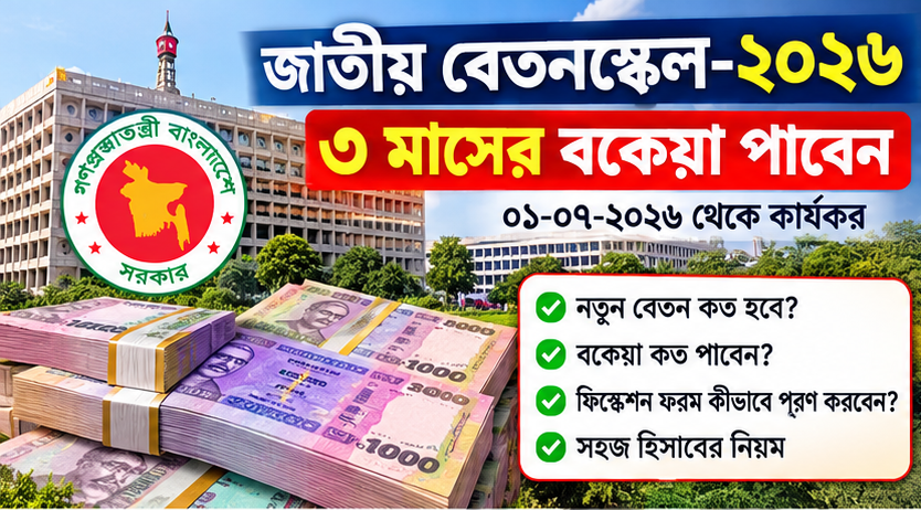 বেসরকারি বেতন নির্ধারণ ফরম ২০২৬
