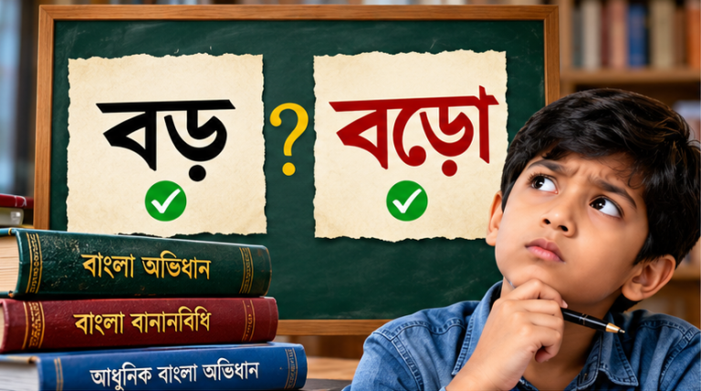 ‘বড়’ নাকি ‘বড়ো’—কোন বানানটি শুদ্ধ?