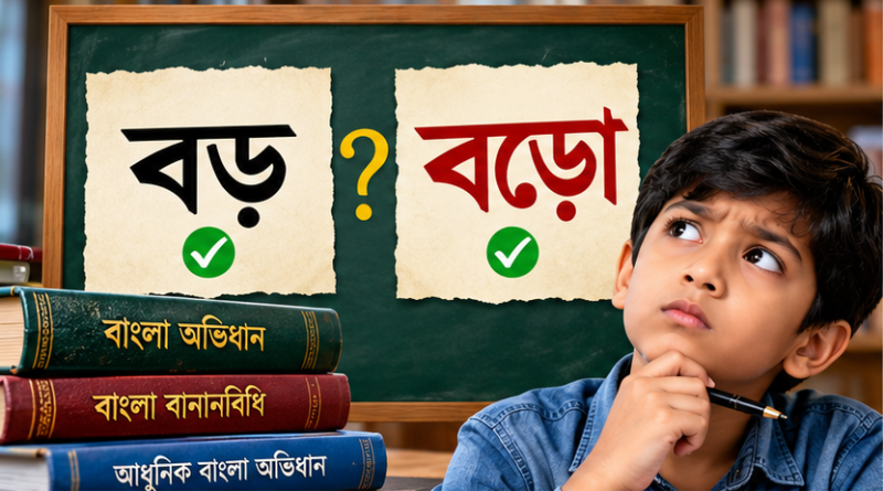 ‘বড়’ নাকি ‘বড়ো’—কোন বানানটি শুদ্ধ?