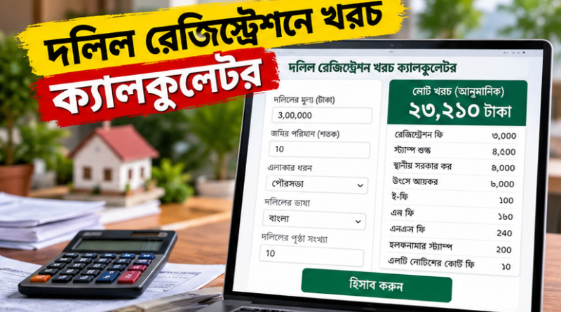Dolil Registration Cost Calculator