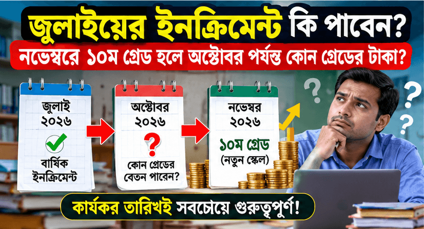 এমপিও শিক্ষকদের নতুন পে-স্কেলে পুরোনো ইনক্রিমেন্ট কি যোগ হবে?