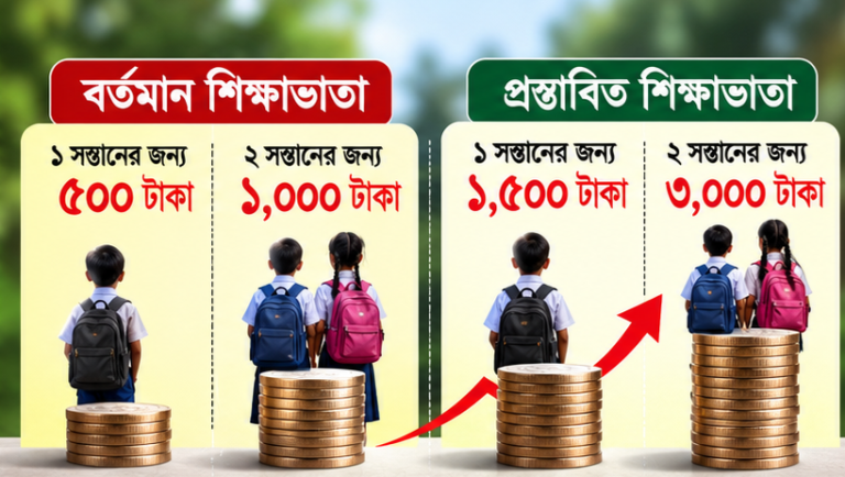 সরকারি চাকরিজীবীদের শিক্ষাসহায়ক ভাতা পুনর্নির্ধারণের দাবি