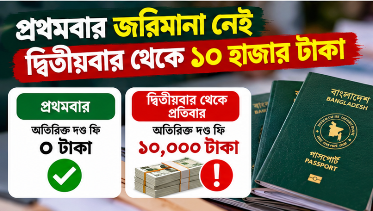 পাসপোর্ট পুনঃইস্যুতে বড় পরিবর্তন