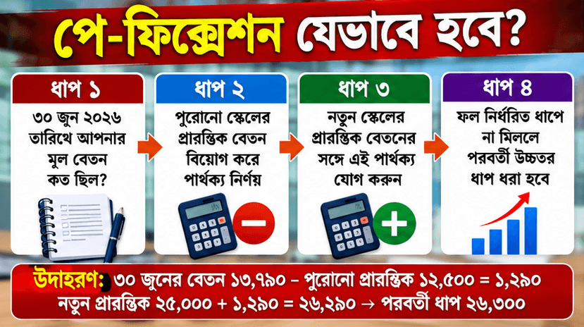 ১১–২০ গ্রেডের পে-ফিক্সেশন
