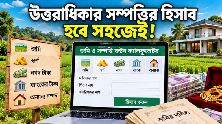 Jomi Uttoradhikar Calculator