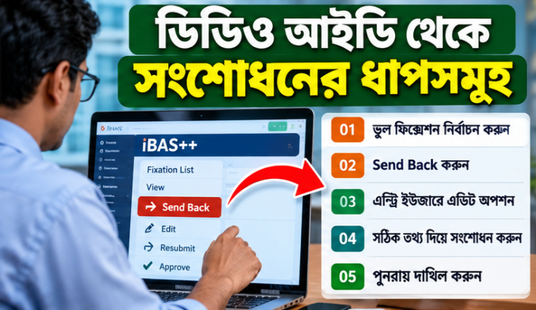 পে-ফিকেশনে ভুল ধরা পড়লে করণীয় কী