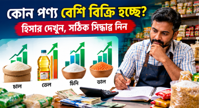 মুদি দোকানের লাভ-লোকসান এবার হাতের মুঠোয়