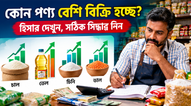 মুদি দোকানের লাভ-লোকসান এবার হাতের মুঠোয়